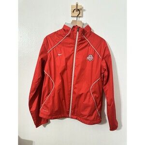 Nike Storm Fit Women’s Ohio State Jacket Medium College Rain Jacet Red OSU